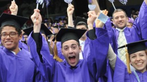 NEW YORK, NY - MAY 18:  Atmosphere at the 2011 New York University commencement at Yankee Stadium on May 18, 2011 in New York City.  (Photo by Slaven Vlasic/Getty Images)