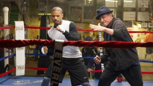 "Creed" stars Michael B. Jordan and Sylvester Stallone in a continuation of the "Rocky" series.