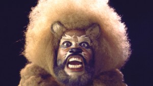 Actor Ted Ross in a scene fr. the Broadway musical "The Wiz".