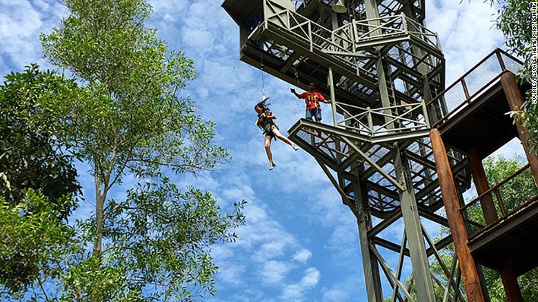 The good old-fashioned fun found in Escape Theme Park Penang  doesn&#39;t require cutting-edge technology -- just the bravery to leap into the air.