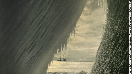 Herbert Ponting, Cavern In An Iceberg, 1910 