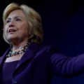 Democratic Presidential candidate Hillary Clinton speaks at the Jefferson Jackson Dinner at the Radisson Hotel November 29, 2015 in Manchester, New Hampshire.