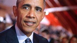 US President Barack Obama looks on during the opening ceremony of the COP21, United Nations Climate Change Conference, in Le Bourget, outside Paris, on November 30, 2015. 