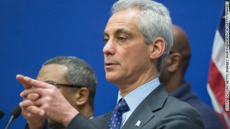 CHICAGO, IL - NOVEMBER 24:  Mayor Rahm Emanuel (L) and Chicago Police Superintendent Garry McCarthy hold a  press conference to address the arrest of Chicago Police officer Jason Van Dyke on November 24, 2015 in Chicago, Illinois. Van Dyke has been charged with first degree murder for shooting 17-year-old Laquan McDonald 16 times on October 20, 2014 after responding to a call of a knife wielding man who had threatened the complainant and was attempting to break into vehicles in a trucking yard. Emanuel and McCarthy announced they were releasing police video of the shooting during the press conference.  (Photo by Scott Olson/Getty Images)