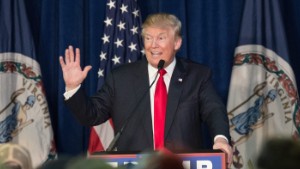 US Republican presidential candidate Donald Trump addresses a campaign rally in Manassas, Virginia, on December 2, 2015. 