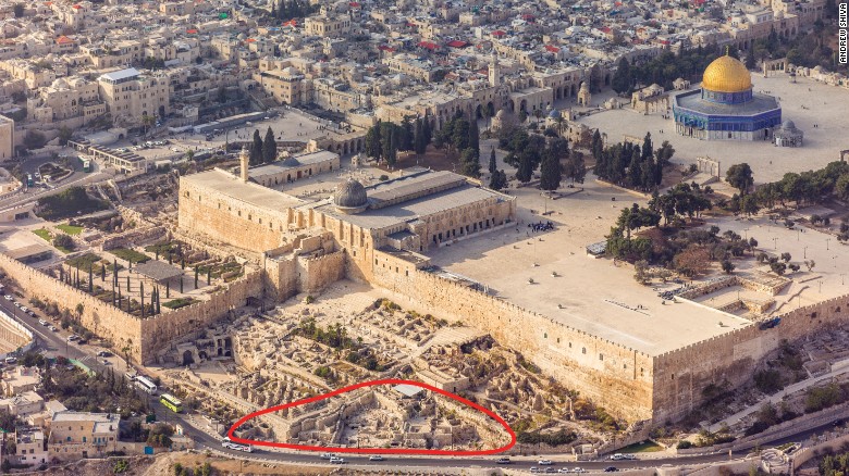 The Ophel excavations were conducted at the foot of the southern wall of the Temple Mount.