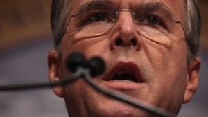 WASHINGTON, DC - DECEMBER 03:  Republican presidential candidate and former Florida Gov. Jeb Bush addresses the Republican Jewish Coalition at Ronald Reagan Building and International Trade Center December 3, 2015 in Washington, DC.  (Photo by Alex Wong/Getty Images)