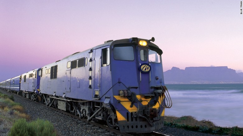 The Blue Train&#39;s 27-hour, 1,600 kilometer round trip Pretoria-Cape Town journey crosses South Africa diagonally, stopping at the diamond mines of Kimberley on the way south and at the colonial outpost of Matjiesfontein on the way north.