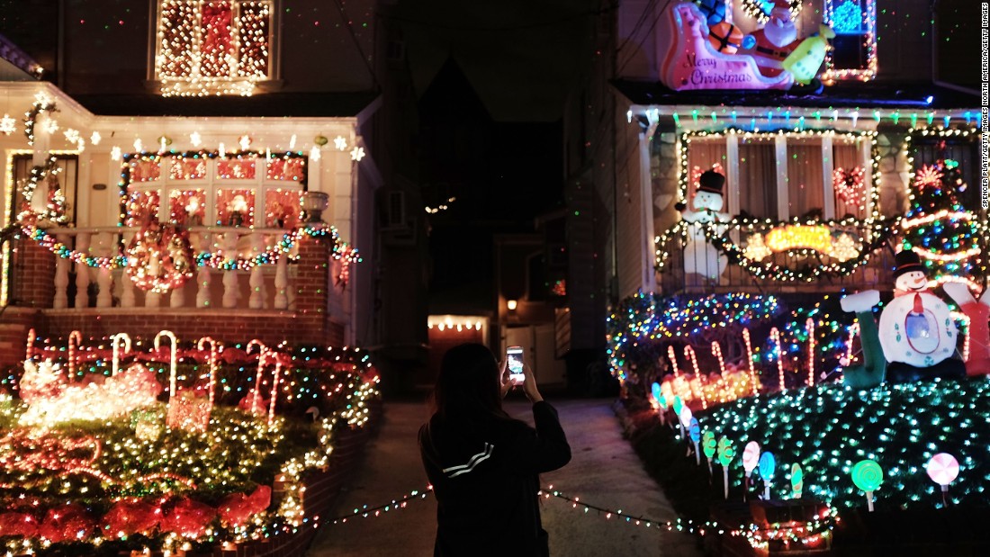 The Dyker Heights neighborhood of Brooklyn is one of the most ethnically diverse areas in the United States. Christmas lights in the area have become a popular annual attraction, with hundreds of cars and pedestrians arriving daily to view the homes.