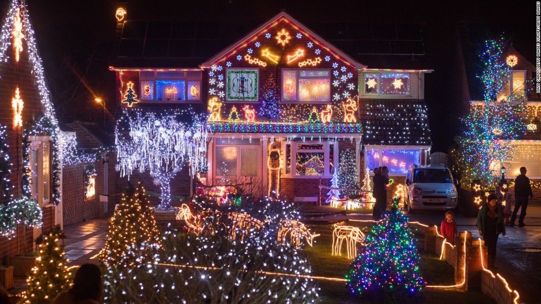 Each year a number of houses in Trinity Close in Burnham-on-Sea put on a display of thousands of festive lights. The displays raise tens of thousands of pounds for various charities and are lit every night until January 5.