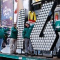 NEW YORK, NY - DECEMBER 15:  New Year's Eve numerals arrive in Times Square at Times Square on December 15, 2015 in New York City.  (Photo by John Lamparski/WireImage)