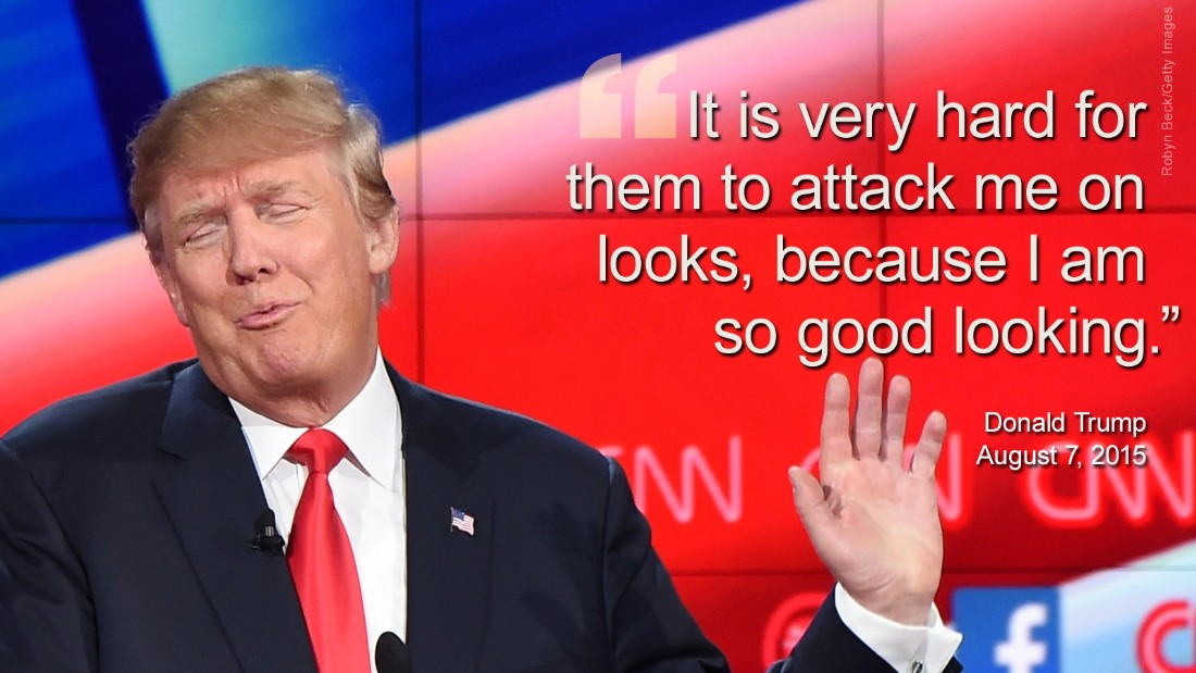 In an effort to defend himself from critics of his remarks about the Fox anchor, Trump explained why it  is hard for others to insult him -- his own good looks. Trump spoke about the backlash on NBC, saying: &amp;quot;There&amp;#39;s nothing to apologize (for). I thought she asked a very, very unfair question.&amp;quot;