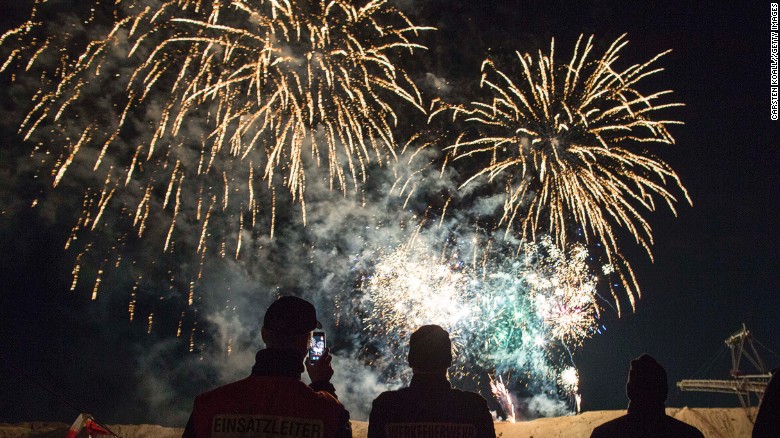 An aid group is asking New Year&#39;s revelers to &quot;refrain from using very loud fireworks in close proximity to refugee shelters.&quot; The group and government officials cite fire and trauma concerns.