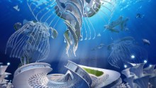 His Aequorea project imagines entirely self-sufficient, spiraling "oceanscrapers".