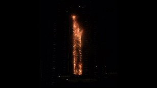 A fire broke out Thursday night at the high-end Address hotel in downtown Dubai, the government of the United Arab Emirates&#39; most populous city.
