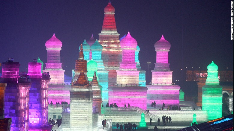 Featuring incredible sculptures, the 2016 Harbin International Snow and Ice Festival officially opened its chilly gates on January 5.  