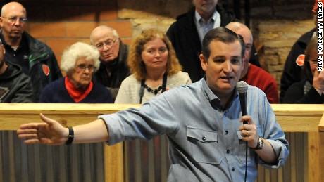 Republican presidential candidate U.S. Sen. Ted Cruz (R-TX)  from Texas and 2016 presidential candidate, speaks at a campaign stop on his 'Cruzin to Caucus' bus tour on January 7, 2016 in Humboldt, Iowa.