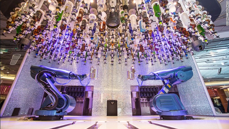 Quantum of the Seas with have its own Bionic Bar, featuring robot bartenders.