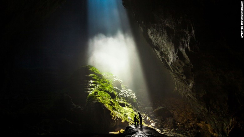 The couple, who have been on the road for seven years, got engaged in a cave in Vietman during their epic trek.