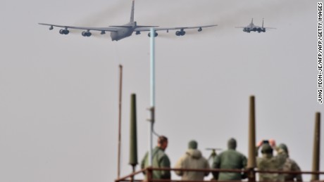 U.S. B-52 joins flyover after North Korea's bomb claim  - CNN.com
