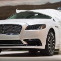 The Lincoln Continental is unveiled during the Lincoln press conference at the North American International Auto Show in Detroit, Michigan, January 12, 2016.   AFP PHOTO / JIM WATSON / AFP / JIM WATSON        (Photo credit should read JIM WATSON/AFP/Getty Images)