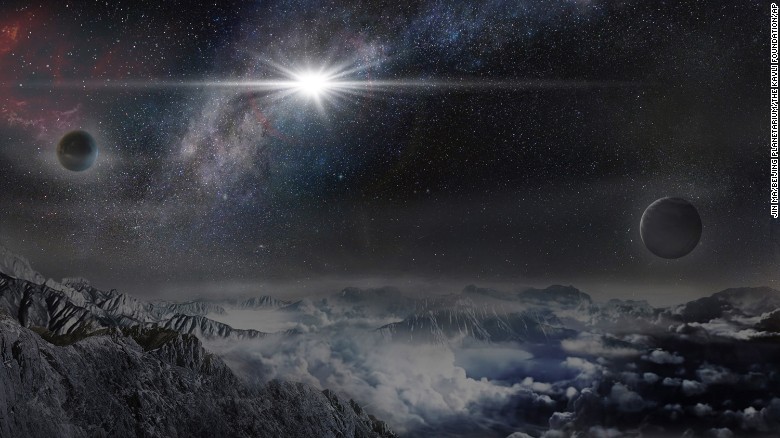 &lt;a href=&quot;http://www.cnn.com/2016/01/14/us/possible-powerful-supernova/index.html&quot; target=&quot;_blank&quot;&gt;An international team of astronomers&lt;/a&gt; may have discovered the biggest and brightest supernova ever. The explosion was 570 billion times brighter than the sun and 20 times brighter than all the stars in the Milky Way galaxy combined, according to a statement from The Ohio State University, which is leading the study. Scientists are straining to define the supernova&#39;s strength. This image shows an artist&#39;s impression of the supernova as it would appear from an exoplanet located about 10,000 light years away.