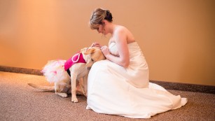 A bride and her dog: A special bond