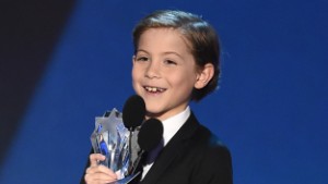 SANTA MONICA, CA - JANUARY 17:  Actor Jacob Tremblay accepts Best Young Actor award onstage during the 21st Annual Critics' Choice Awards at Barker Hangar on January 17, 2016 in Santa Monica, California.  (Photo by Kevin Winter/Getty Images)