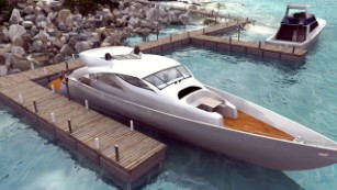 A visualization of the yacht marina. Source: mamulaisland.com