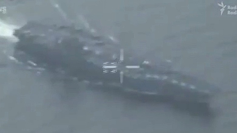 Iran reveals video of U.S. Navy ship