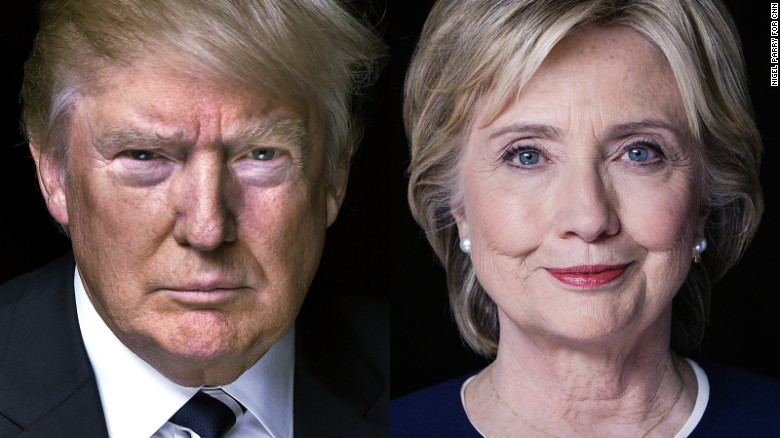 Αποτέλεσμα εικόνας για hillary vs trump