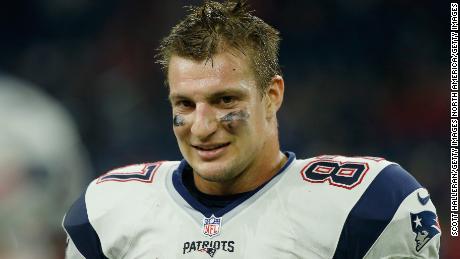 HOUSTON, TX - DECEMBER 13:  Rob Gronkowski #87 of the New England Patriots waits near the bench during their game against the Houston Texans at NRG Stadium on December 13, 2015 in Houston, Texas.  (Photo by Scott Halleran/Getty Images)