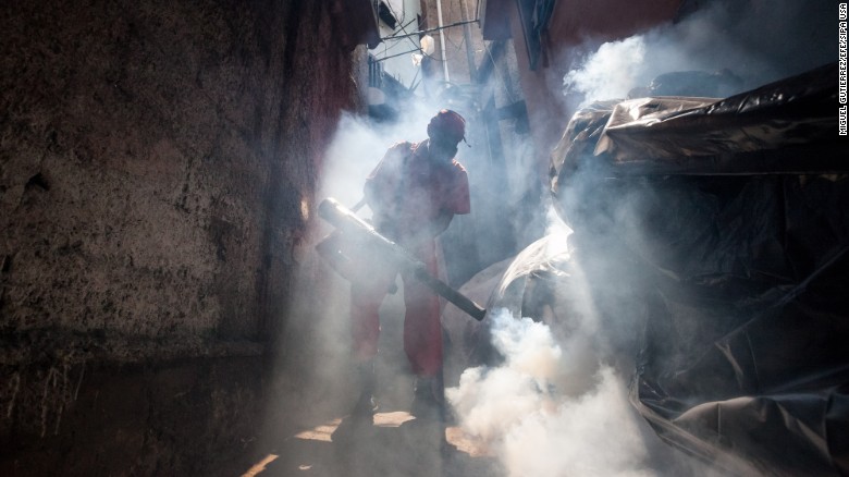 A health worker fumigates an area in Caracas, Venezuela, to combat the Aedes aegypti mosquito on Tuesday, February 2. The mosquito carries the &lt;a href=&quot;http://www.cnn.com/specials/health/zika&quot; target=&quot;_blank&quot;&gt;Zika virus,&lt;/a&gt; which has suspected links to birth defects in newborn children. The World Health Organization expects the Zika outbreak to spread to &lt;a href=&quot;http://www.cnn.com/2016/01/25/health/who-zika-virus-americas/index.html&quot; target=&quot;_blank&quot;&gt;almost every country in the Americas.&lt;/a&gt;