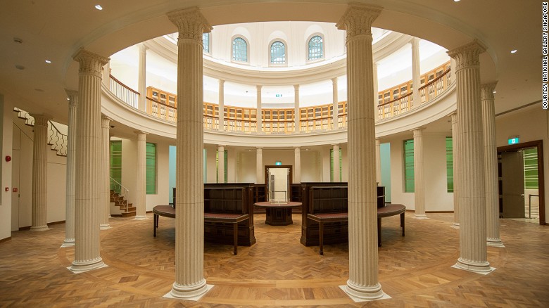 The former law library of the Supreme Court building has been restored to become a resource center for the public.