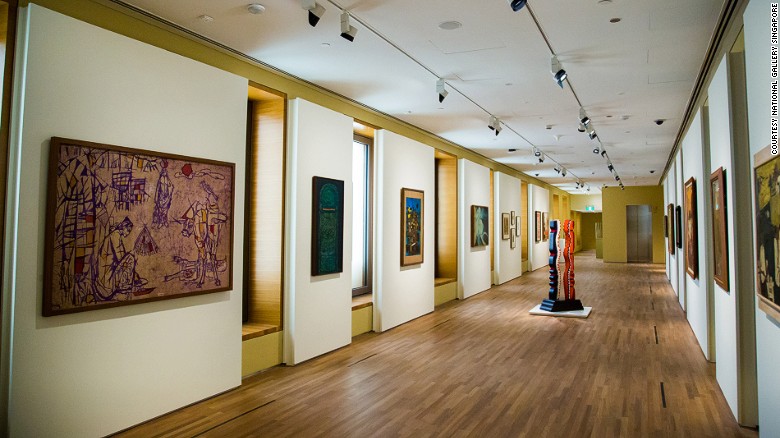 The National Gallery is home to more than 8,000 modern Singaporean and Southeast Asian works from the 19th and 20th centuries.