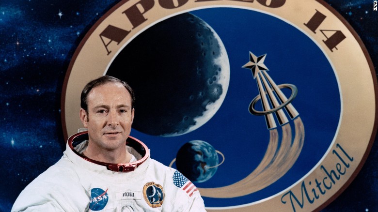 Edgar Mitchell in his official Apollo 14 portrait.