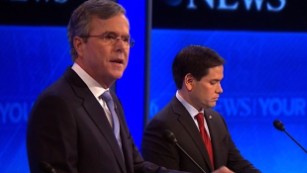 Bush jabs Rubio over leadership experience