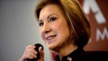 MANCHESTER, NH - FEBRUARY 8: Republican Presidential candidate Carly Fiorina holds &quot;Coffee With Carly&quot; at Blake&#39;s Restaurant February 8, 2016 in Manchester, New Hampshire. (Photo by Darren McCollester/Getty Images)