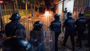 Hong Kong&#39;s New Year&#39;s violence