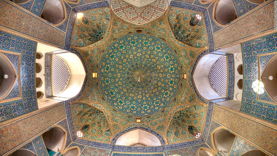 &quot;When I entered the mosque I was amazed by the fantastic artwork in its ceiling,&quot; says Ganji. &quot;It got my attention and when I saw that view, I wanted to photograph it.&quot;