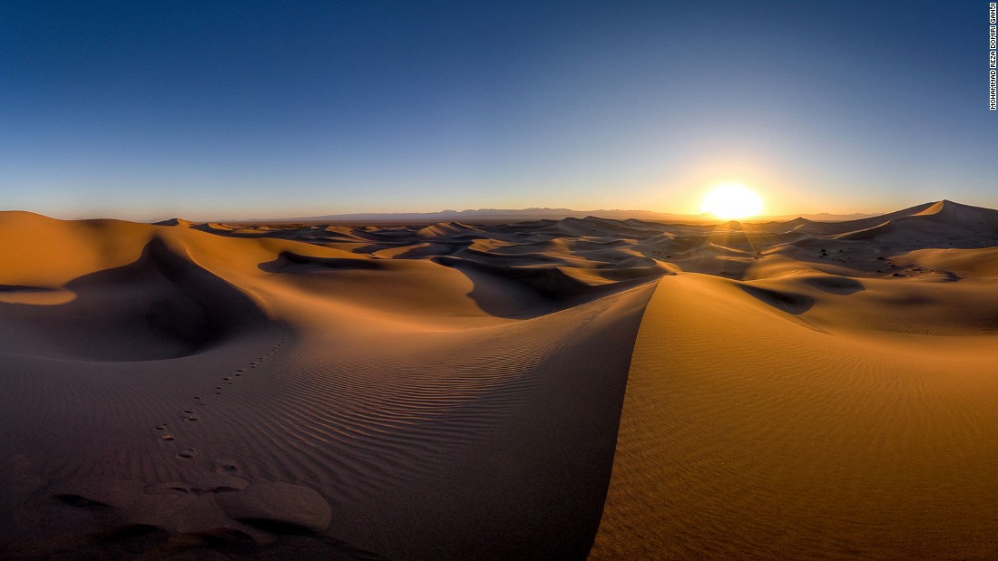 &quot;This is taken on a regular day and shows what a desert is supposed to look like -- dry and hot white sands shining under the sunlight.&quot;&lt;br /&gt;