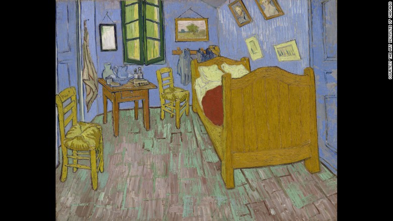 &quot;The Bedroom,&quot; painted in 1889 by Vincent Van Gogh, is part of The Art Institute of Chicago&#39;s collection. A new exhibit at the museum also features two additional paintings of the room.