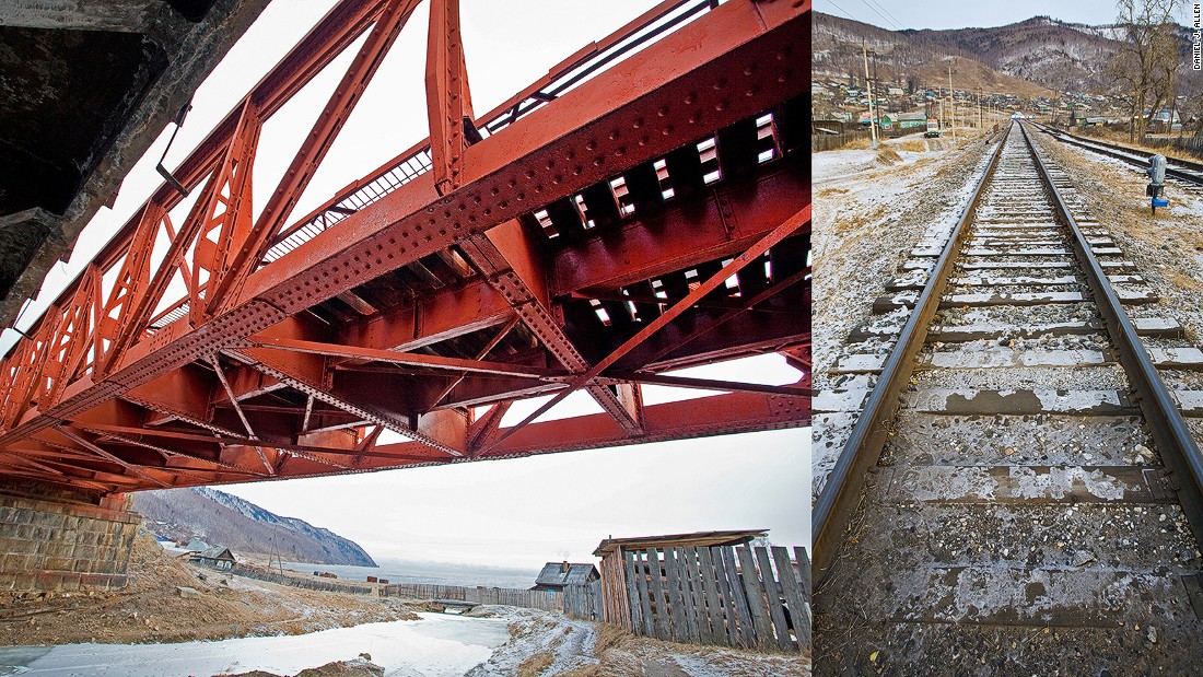 Μια προσωρινή σιδηρόδρομος ήταν που πάνω από τη λίμνη & # 39? S παχιά παγωμένη κρούστα κατά τη διάρκεια του 1904-1905 ρωσο-ιαπωνικό πόλεμο.  Όταν ο Περι-Baikal Σιδηροδρόμων, ένα αριστούργημα της μηχανικής γνωστή ως & quot? Η χρυσή πόρπη στη Ρωσία & # 39? S ιμάντα χάλυβα, & quot?  ολοκληρώθηκε λίγο μετά, εντάχθηκε γραμμές που έτρεξε από τη Μόσχα προς την ακτή του Ειρηνικού.