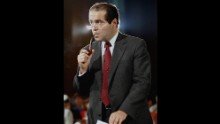 Supreme Court Justice nominee Anthony Scalia attends a Senate Judiciary Committee during his confirmation hearings in Washington, on August 6, 1986.