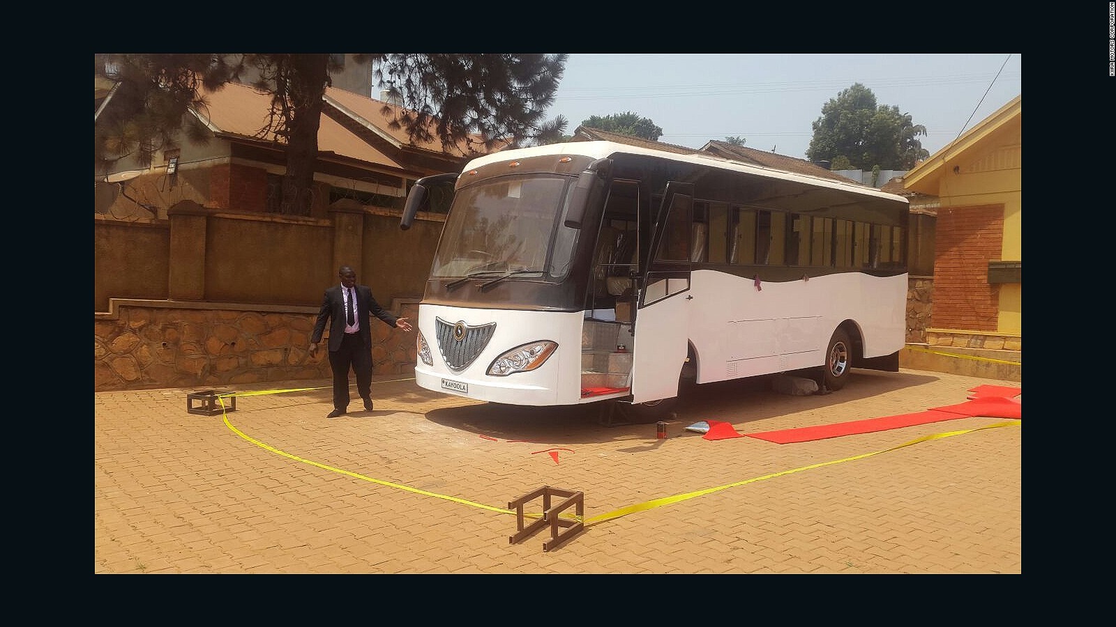 Uganda unveils Africa's first solar-powered bus