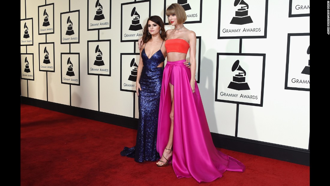 Selena Gomez, left, and Taylor Swift