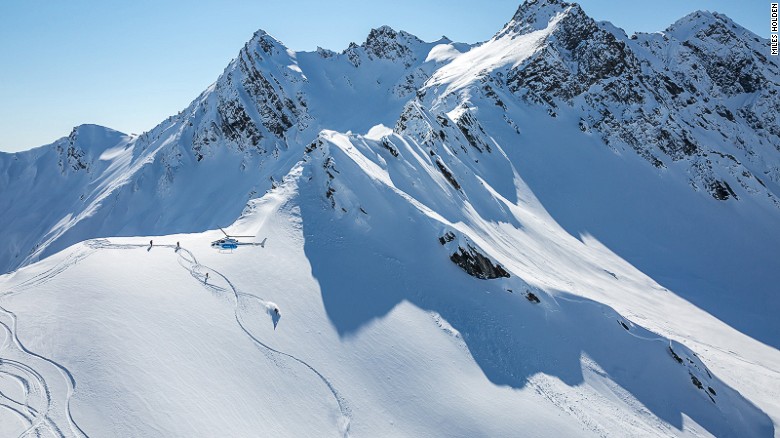 Southern Lakes Heli-Ski operates out of Queenstown and Wanaka from July to September, with access to 3,200 square miles across 11 different mountain ranges, including the Clark Glacier. 