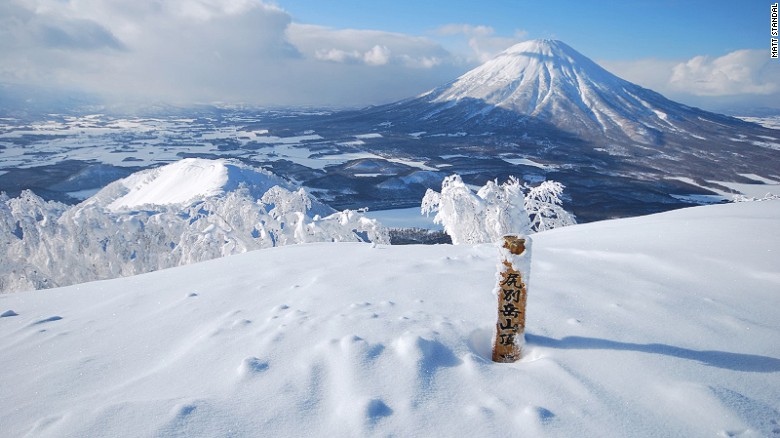 The island of Hokkaido receives up to 60 feet of snow annually. You can ski on dormant volcanoes and through perfectly spaced birch trees.