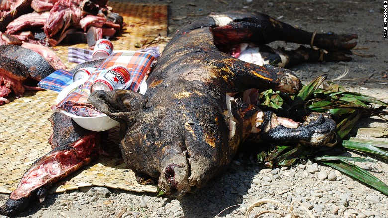 He&#39;ll look better in a few hours. Babi guling, or roast suckling pig, is one reason to visit Bali.