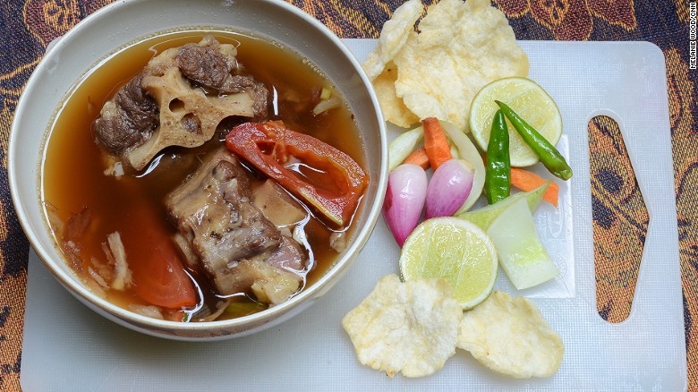 A little bit of Australia sometimes finds its way into a bowl of oxtail soup.